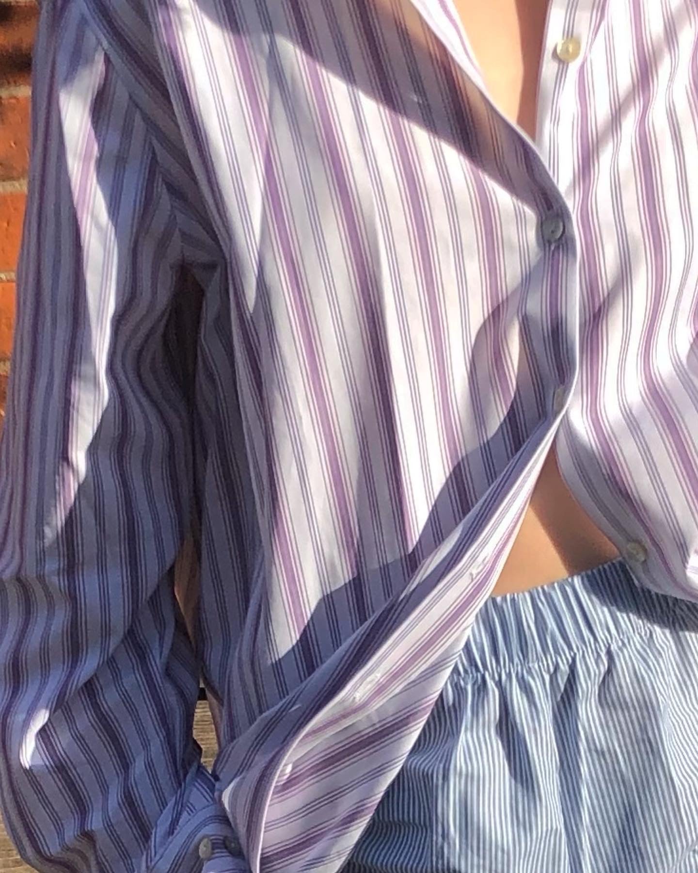 Florence Shirt - Purple Stripes