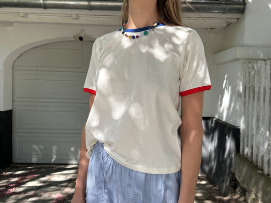 Two Tone Tee - Tricolore